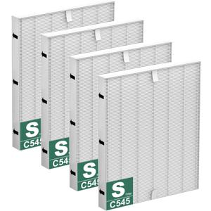 Improvedhand C545 Replacement Filter S Compatible with Winix C545 Air Purifier,Great High-Efficiency Materials Replaces Filter S 1712-0096-00 4PACK