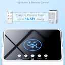 COOLECH Small Air Conditioner w/ 3 Speeds&3 Modes, Remote, 1100ML Tank Humidifier, 8-Cube Ice Tray, 120° Oscillating, 4 IN 1 Portable Air Conditioners, 7-Color Light, 4H Timer Desk AC Unit for Bedroom