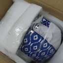 Selamica Ceramic Large Salad Bowls Set, 53 OZ Pho Bowls 8 Inch Soup Bowls for Kitchen, Large Serving Bowls for Ramen Pasta Fruit Dinner, Stackable & Sturdy, Set of 3, Vintage Blue