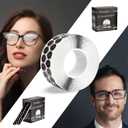 1000Pcs Lens Edging Blocking Pads Optical Eyeglasses Processing Polishing Anti Slip Double-Sided Adhesive Sticker Tape for Glasses Auto Edger Accessories (0.94x1.14inch)