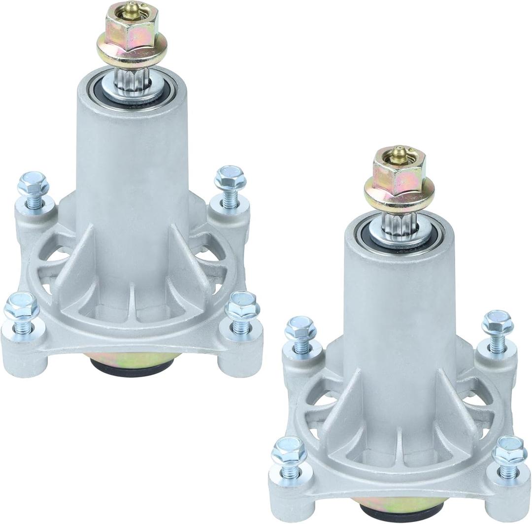 2 Pack 587819701 Spindle Assembly Kit Replaces 187292, 532187281, 587253301, 587820301, 532192870 Compatible with Husqvarna YTH18542 Z254 YTH22v46 YTH24v48 Lawn Mowers Craftsman 42 Inch Deck