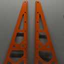 Tire Rack Wall Mount Adjustable 31"-56" Tire Storage Rack Wall Mount Wheel Rack with Heavy Duty Telescopic RodsSteel 400 Pound Weight Capacity (Orange)