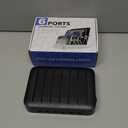 MSTJRY Charging Station for Multiple Devices : 6 Port USB Charger Stations - Family Multi-Device Organizer Charging Dock - Designed for iPhone iPad Android Cell Phone Tablet and Electronic, Black