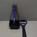 PPOGOO Non-Breakable Pooper Scooper for Dogs and Cats with Long Handle High Strength Material and Durable Spring for Easy Grass and Gravel Pick Up (Dark Blue)