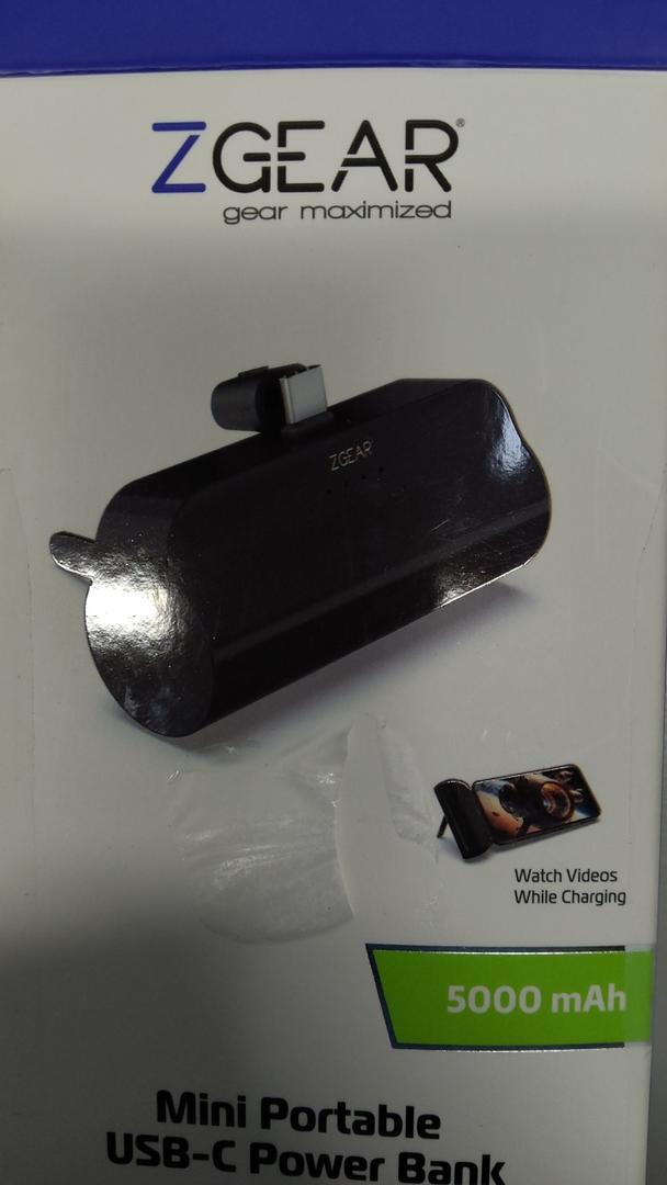 Mini Portable USB-C Power Bank Phone Charges 5000 mAh