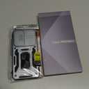 DEERLAMN Case for Samsung Galaxy S24 6.2-Inch with Slide Camera Cover+Screen Protector(1 Pack), Rotated Ring Kickstand Military Grade Shockproof Protective Cover-Grey