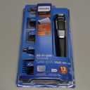 Philips Norelco Multigroom All-in-One Trimmer Series 3000 with 13 pieces - No Blade Oil Needed, MG3750/50 (Black/Silver)