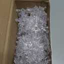 Soaoo 150 Pcs Winter Acrylic Snowflake Ornaments Crystal Snowflake Decoration Ornaments Assorted Size Winter Table Scatter Xmas Tree Hanging Pendant for DIY Craft Party Favor(Clear)