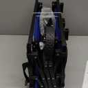 Collapsible Folding Wagon Cart with Tailgate - 300lbs Heavy Duty Foldable Utility Wagon and Brake Wheels - 100L Lightweight Grocery Wagons for Shopping Camping Sports Garden, Blue