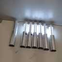 6 Pieces LED Strobe Baton Light Rechargeable Bottle Service Sparklers Stick Reusable Champagne Bottle Handheld LED for Club Stage Nightclub Party Concert Event Bar Outdoor - Silver