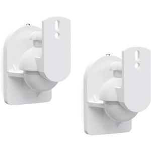 WALI Speaker Wall Mounts, Bookshelf Speaker Wall Mount Brackets, Surround Sound Speaker Mounts, Hold up to 7.7 lbs, (SWM202-W), 2 Pack, White
