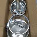 EWFEN 3 Ply Stainless Steel Sauce Pan Set with Lids, 1 & 2 Quart Multipurpose Cooking Pot, Stay-Cool Handle, Induction Oven Dishwasher Safe, 1QT & 2QT