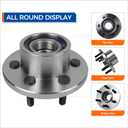 PAROD 515032 RWD 2WD Front Wheel Bearing and Hub Assembly Compatible with 1999-2003 Dodge Durango, 1997-2004 Dodge Dakota 6Lugs Non-ABS