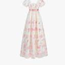 Dress Women Regency Costume Empire Waist Dresses Tea Party Victorian Gown Embroidery, size S