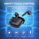 1 Hora Wireless Earbuds Bluetooth 5.3, Sports Headphones Deep Bass in-Ear Earphones, Premium Sound with Charging Case, Compatible with iPhone, Android Smartphone, Tablet, Laptop (Black)