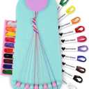 Choose Friendship, My Friendship Bracelet Maker, an American Original | 20 Pre-Cut Threads - Makes Up to 8 Bracelets | Craft Kit, Kids, Bracelet Making Kit, Jewelry-Making Kit, Gifts for Girls 8-12