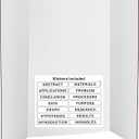 Trifold Poster Board 36" x 48" White Presentation Board - Self-Adhesive Science Subtitles Included - Science Fair Display Boards, for School, Fun Projects and Business Presentations - by Emraw