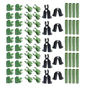 70 Pieces Adjustable Plant Trellis Connector Clip Plastic Plant Connector Stakes Garden Plastic Connector Connecting Joint Buckle Clip 11mm