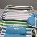 Beach Chair, Beach Chairs for Adults,Outdoor Folding Beach Chairs for Adults, Supports up to 350lbs with 5 Positions, Towel bar, Cooler Pouch, Storage Pouch.