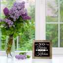 2 x No Bitchin' Rustic Wooden Tabletop Decor Sign - Farmhouse Wooden Kitchen Quotes Box Sign - Funny Mom Gift