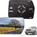 Driver Side Mirror Glass Compatible for Ford F150 2004-2014 Front Left Side Rear View Mirror Glass w/Heated 4L3Z-17K707-DB