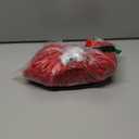 FUTEI Valentine's Day Red Throw Pillow Covers Set of 2, 18x18 Inch Soft Faux Rabbit Fur Striped Texture Cushion Cases, Modern Decorative Couch Pillows for Living Room Bed