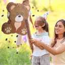 Seematn Bear Themed Birthday Party Decorations Animal Themed Birthday Party Supplies with Blindfold Stick and Confetti for Girls Boys Kids