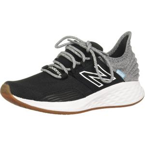 New Balance Kids' Fresh Foam Roav V1 Lace-up Sneaker (4.5 Big Kid, Black/Light Aluminum)