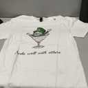 Leprechaun Martini Cocktail St Patrick's Day Womens TShirt, M
