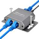 ethernet Splitter 1 to 2 ethernet hub 2 Port,RJ45 Cable Splitter fixable RJ45 Internet Switch Internet Splitter, 1000Mbps for Cat 5/5e/6/7/8 Cable,Can be Fixed to The Wall