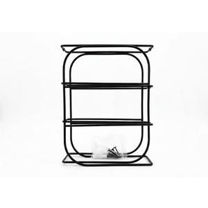  3-Tier Wall-Mounted Metal Wire Organizer Rack