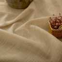 Farmhouse Kitchen Curtains 30 Inch Length for Small Bedroom Back Tab Pocket Light Airy Breathable Linen Cafe Tiers Neutral Earth Semi Transparent Short Half Window Curtain for Bathroom 30x30 Tan Brown