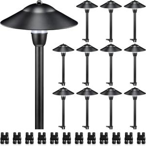 SUNVIE LED Low Voltage Landscape Lights 3W Cast-Aluminum Pathway Lights Low Voltage 12-24V Waterproof Landscape Path Lights 3000K Landscape Lighting for Yard Garden Walkway ETL Listed Cord, 12 Pack SUNVIE LED Low Voltage Landscape Lights 3W Cast-Aluminum Pathway Lights Low Voltage 12-24V Waterproof Landscape Path Lights 3000K Landscape Lighting for Yard Garden Walkway ETL Listed Cord, 12 Pack