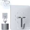 DDMY 36 Pack Heavy Duty Hooks Self Adhesive Large Hooks for Hanging,Wall Transparent Reusable Waterproof Hook for Kitchen Curtain Towel Hook for Bathrooms Coat Hook for Walls No Damage (36PCS-holds up to 50lb)