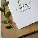 Vow Books His & Hers  Set of 2 with Silver & Rose Gold Pens, 28 Pages  Wedding Vow Book Journals, Keepsake for Ceremony, Evoware