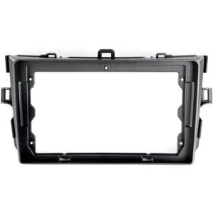 YuYue Electronic 9 Inch Car Fascia Trim Kit for Toyota Corolla/Altis 2009-2013 /Altis Feilder2008-2010 Double Din DVD Frame Fascias Audio Fitting Adaptor Panel in-DashGrey