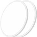 20 Inch LED Flush Mount Ceiling Light, 40W, 4350LM, Selectable 3000K/4000K/6000K CCT, White Round Flat Panel Light Fits Hallway, Kitchen, Bedroom, Laundry Room