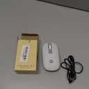 KARFUN Wireless Mouse, Backlit LED Portable Slim Laptop, PC, MacBook, iPad, Chromebook, Notebook 2.4G Rechargeable Wireless Mouse (Ivory White)