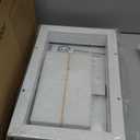 Automatic Dog Door with Doorbell Activation, 2-Flap Electronic Smart Pet Door with Anti-Pinch, No Collar Needed, Aluminum Lockable Weatherproof Telescoping Tunnel for Pets Up to 40 LB- M