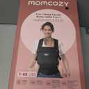 Momcozy Breathable Mesh Baby Carrier, Ergonomic and Lightweight Infant Carrier for 7-45lbs with Enhanced Lumbar Support, All Day Comfort for Hands-Free Parenting, Air Mesh-Black