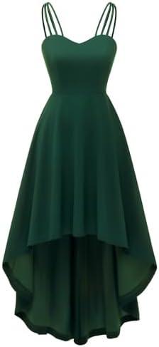 DRESSTELLS Cocktail Dresses for Women 2025 Formal Wedding Guest Hi Low Spaghetti Strap Fit Flare Vintage Party Halloween Dress XL, Dark Green DRESSTELLS Cocktail Dresses for Women 2025 Formal Wedding Guest Hi Low Spaghetti Strap Fit Flare Vintage Party Halloween Dress XL, Dark Green