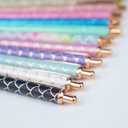 U-RIGHT 12 Pcs Fancy Pens for Journaling, Cute Pens for Women, Retractable Pretty Fun Pens for Nurses Waitress