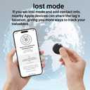 Air Tracker Tags-4 Pack, Bluetooth Tracker Works with Apple Find My APP (iOS Only, Not for Android), Keys Finder, Item Locator for Keys, Luggage, Backpack, Replaceable Battery