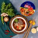 Nongshim Ramen Noodles, Gourmet Instant Ramen bowl, Premium Microwavable Noodle Soup, Hot & Spicy, 3.03 Ounce (Pack of 12) (EXP 02/05/27)