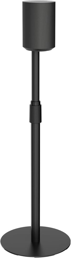 PEGZONE Speaker Stand Compatible with SONOS Era 300 and Era 100, Height Adjustable up to 42.6'', Floor Stand with Cable Management, Speaker Mount, Black, 1 Pack