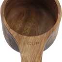 Oedema 2 Pcs Wooden Measuring Spoon 1 Cup Coffee Scoop Kitchen Cooking Utensils Measuring Cups for Baking Supplies