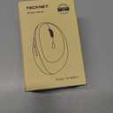 TECKNET Ergonomic Mouse, 4800 DPI 5 Adjustable DPI Levels, Wireless Vertical Mouse, 6 Buttons, 2.4G Silent Mouse for Laptop, PC, Chromebook, Mac - Black