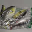 NROZIET 4 Pack Fake Fish, 11 Inch Realistic Artificial Fishes Models, Rubber Lifelike Fake Sea Fish Decor for Aquarium Displays, Themed Parties, Photography Props, Kitchen Decor 4 Unique Styles