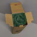 Kevin Textile Soft Corduroy Throw Pillow Covers Pack of 2 Plush Striped Decorative Square Large Euro Cushion Covers Accent Boho Home Decor for Couch Sofa Bed Festivals Gift 24x24 Inch, Christmas Green