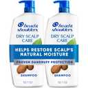 Head & Shoulders Anti-Dandruff Shampoo with 1% Pyrithione Zinc, Dry Scalp Care Shampoo Twin Pack, and Almond Oil for Itch and Dryness Relief, 32.1 fl oz Each